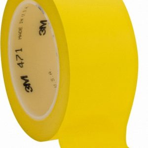 3M Floor & Aisle Marking Tape: 2" Wide, 108' Long, 5.2 mil Thick, Vinyl 7000028852