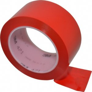 3M Floor & Aisle Marking Tape: 2" Wide, 108' Long, 5.2 mil Thick, Vinyl 7000028850