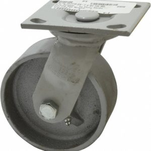 FAIRBANKS Swivel Top Plate Caster: Semi-Steel, 5" Wheel Dia, 2" Wheel Width, 1,000 lb Capacity, 6-1/2" OAH 322-5-IWP