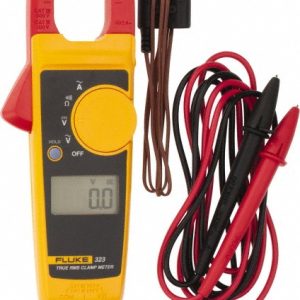 FLUKE Clamp Meter: CAT III & CAT IV, 1.18" Jaw, Clamp On Jaw FLUKE- 323