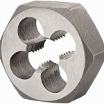 DORMER PRAMET Hex Rethreading Die: M12x1.75, 14 mm Thick, Right Hand, 36.00 mm Hex, High-Speed Steel 5977872