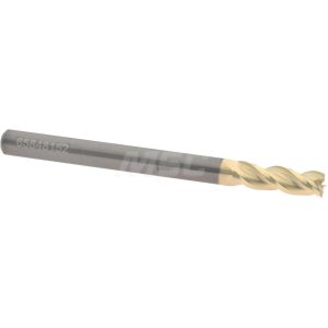 ACCUPRO Roughing & Finishing End Mill: 4 mm Dia, 3 Flutes, Square End, Solid Carbide 95171402