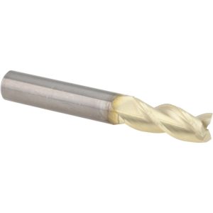 ACCUPRO Roughing & Finishing End Mill: 10 mm Dia, 3 Flutes, Square End, Solid Carbide 2500454