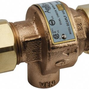 APOLLO 3/4 Thread, 175 psi WOG Rating, Bronze Dual Check Backflow Preventer Valve 4ALF4A44AM