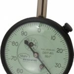 MAHR Dial Drop Indicator: 2" Range, 0-100 Dial Reading, 0.001" Graduation, 2-3/4" Dial Dia 2011272