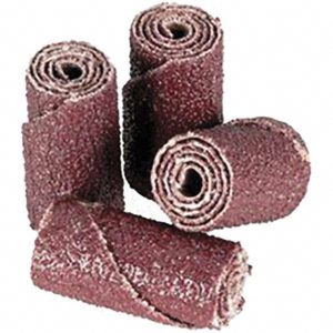 3M Straight Cartridge Roll: 1/2" Dia, 60 Grit, Aluminum Oxide 7100086100