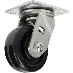 VALUE COLLECTION Swivel Top Plate Caster: Phenolic, 4" Wheel Dia, 1-1/2" Wheel Width, 600 lb Capacity, 5-5/8" OAH GMC-SH-0094