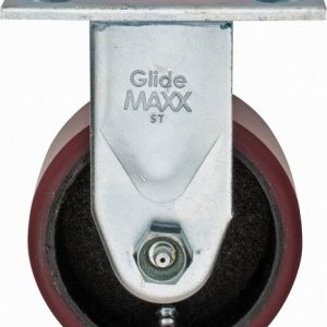VALUE COLLECTION Rigid Top Plate Caster: Polyurethane, 4" Wheel Dia, 2" Wheel Width, 700 lb Capacity, 5-5/8" OAH GMC-SI-0062