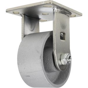 VALUE COLLECTION Rigid Top Plate Caster: Semi-Steel, 4" Wheel Dia, 2" Wheel Width, 700 lb Capacity, 5-5/8" OAH GMC-SH-0086
