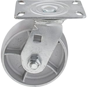 VALUE COLLECTION Swivel Top Plate Caster: Semi-Steel, 6" Wheel Dia, 2-1/2" Wheel Width, 1,800 lb Capacity, 7-1/2" OAH GMC-SH-0001