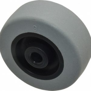 ALBION Caster Wheel: Soft Rubber, 2" Dia, 7/8" Wide, 1/4" Axle 007962MON