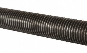 ALL AMERICA THREADED PRODUCTS General-Purpose Threaded Rod: 1-1/2-6, 6' OAL, Low-Carbon Steel, Oil Finish 11617