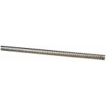 ALL AMERICA THREADED PRODUCTS General-Purpose Threaded Rod: 1/4-20, 6' OAL, Low-Carbon Steel, Zinc Finish 03076