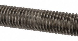 ALL AMERICA THREADED PRODUCTS General-Purpose Threaded Rod: 5/8-11, 6' OAL, Stainless Steel, Plain Finish 09136