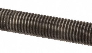 ALL AMERICA THREADED PRODUCTS General-Purpose Threaded Rod: 5/16-24, 6' OAL, Stainless Steel, Plain Finish 45532