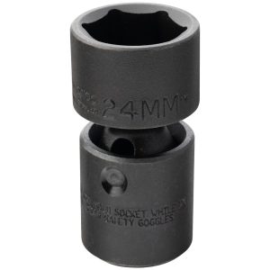 PROTO Impact Socket: 1/2" Drive, 24mm Socket, Hex Drive J74424MP