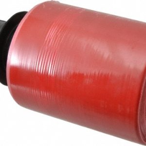 STRETCH ASSOCIATES Pack of (4) Rolls 5" x 1,000' 80 Gauge Red Bundling Stretch Film with Dispenser QWP-80RD-5