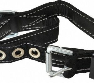 MILLER Size L, 39 to 47 Inch Waist, 1-3/4 Inch Wide, Single D Ring Style Body Belt 123N/LBK