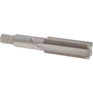 VALUE COLLECTION Straight Flute Tap: 3/4-40 UNS, 4 Flute, Plug Chamfer, 3B Class of Fit, High-Speed Steel, Bright/Uncoated Finish JY66556671