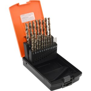 HERTEL Drill Bit Set: Jobber Length Drill Bits, 21 Pc, 135 &deg;, Cobalt 66693714