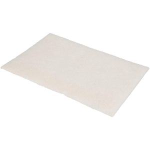 TRU-MAXX Hand Sanding Pad: Non-Woven, Non-Abrasive Flint, Super Fine Grade, White W69FW7