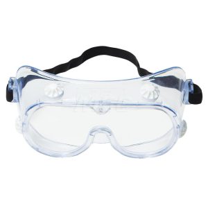 3M Safety Goggles: Chemical Splash, Uncoated, Clear Polycarbonate Lenses 7000052836