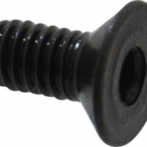 HOLO-KROME Flat Socket Cap Screw: M4x0.7, 12.9 Alloy Steel, Black Oxide Finish 87024