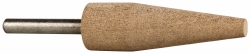 CRATEX Mounted Point: 2-1/2" Thick, 1/4" Shank Dia, A1, 120 Grit, Fine A1A120CXG 1/4