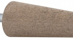 CRATEX Mounted Point: 2-3/4" Thick, 1/4" Shank Dia, A3, 120 Grit, Fine A3A120CXG 1/4