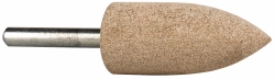 CRATEX Mounted Point: 2" Thick, 1/4" Shank Dia, A11, 80 Grit, Medium A11A80CXG 1/4