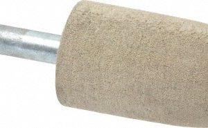 CRATEX Mounted Point: 2" Thick, 1/4" Shank Dia, A11, 120 Grit, Fine A11A120CXG 1/4