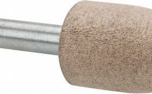 CRATEX Mounted Point: 1-1/4" Thick, 1/4" Shank Dia, A12, 120 Grit, Fine A12A120CXG 1/4