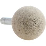 CRATEX Mounted Point: 1" Thick, 1/4" Shank Dia, A25, 80 Grit, Medium A25A80CXG 1/4