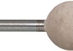 CRATEX Mounted Point: 1" Thick, 1/4" Shank Dia, A25, 120 Grit, Fine A25A120CXG 1/4