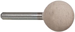 CRATEX Mounted Point: 1" Thick, 1/4" Shank Dia, A25, 120 Grit, Fine A25A120CXG 1/4