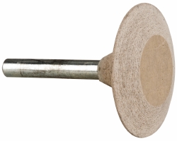 CRATEX Mounted Point: 3/8" Thick, 1/4" Shank Dia, A36, 120 Grit, Fine A36A120CXG 1/4