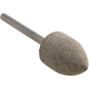 CRATEX Mounted Point: 3/4" Thick, 1/8" Shank Dia, B42, 80 Grit, Medium B42A80CXG 1/8