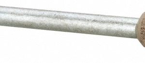 CRATEX Mounted Point: 3/8" Thick, 1/8" Shank Dia, B104, 120 Grit, Fine B104A120CXG 1/8