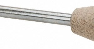 CRATEX Mounted Point: 11/16" Thick, 1/8" Shank Dia, B111, 120 Grit, Fine B111A120CXG 1/8