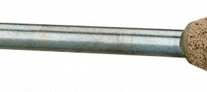 CRATEX Mounted Point: 1/2" Thick, 1/8" Shank Dia, B112, 80 Grit, Medium B112A80CXG 1/8