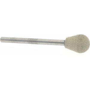 CRATEX Mounted Point: 1/2" Thick, 1/8" Shank Dia, B112, 120 Grit, Fine B112A120CXG 1/8