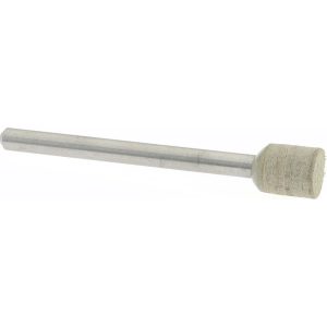 CRATEX Mounted Point: 1/4" Thick, 1/8" Shank Dia, W160, 120 Grit, Fine W160A120CXG 1/8