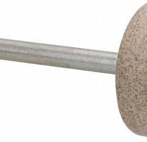 CRATEX Mounted Point: 1/4" Thick, 1/8" Shank Dia, W201, 80 Grit, Medium W201A80CXG 1/8