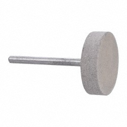 CRATEX Mounted Point: 1/4" Thick, 1/8" Shank Dia, W216, 120 Grit, Fine W216A120CXG 1/8