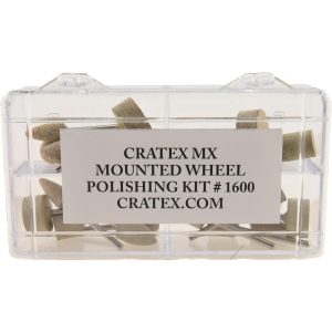 CRATEX 28 Piece Rubber Mounted Abrasive Wheel Set 1600 KIT