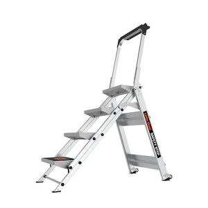 LITTLE GIANT LADDER 4-Step Aluminum Step Ladder: Type IA, 3' High 10410BA