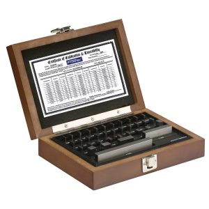 FOWLER Gage Block Set: 0.05 to 4'' Range, 36 Pc, Economy Grade, Steel 53-672-036-0