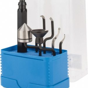 NOGA Hand Deburring Tool Set: 7 Pc, High Speed Steel SP1007