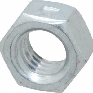VALUE COLLECTION Two-Way Lock Nut: Distorted Thread Lock, 3/8-16, Grade 2 Steel, Zinc Finish R50000351