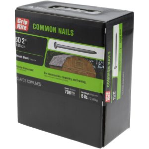 VALUE COLLECTION 6D, 12 Gauge, 2" OAL Common Nails 6HGC5